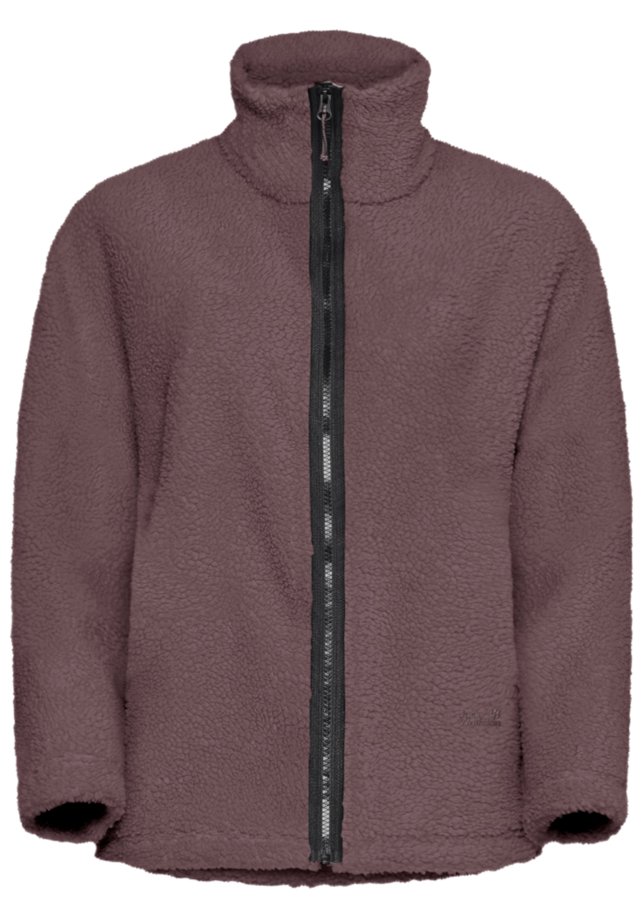 JACK WOLFSKIN Athletic Fleece Jacket in Purple: front