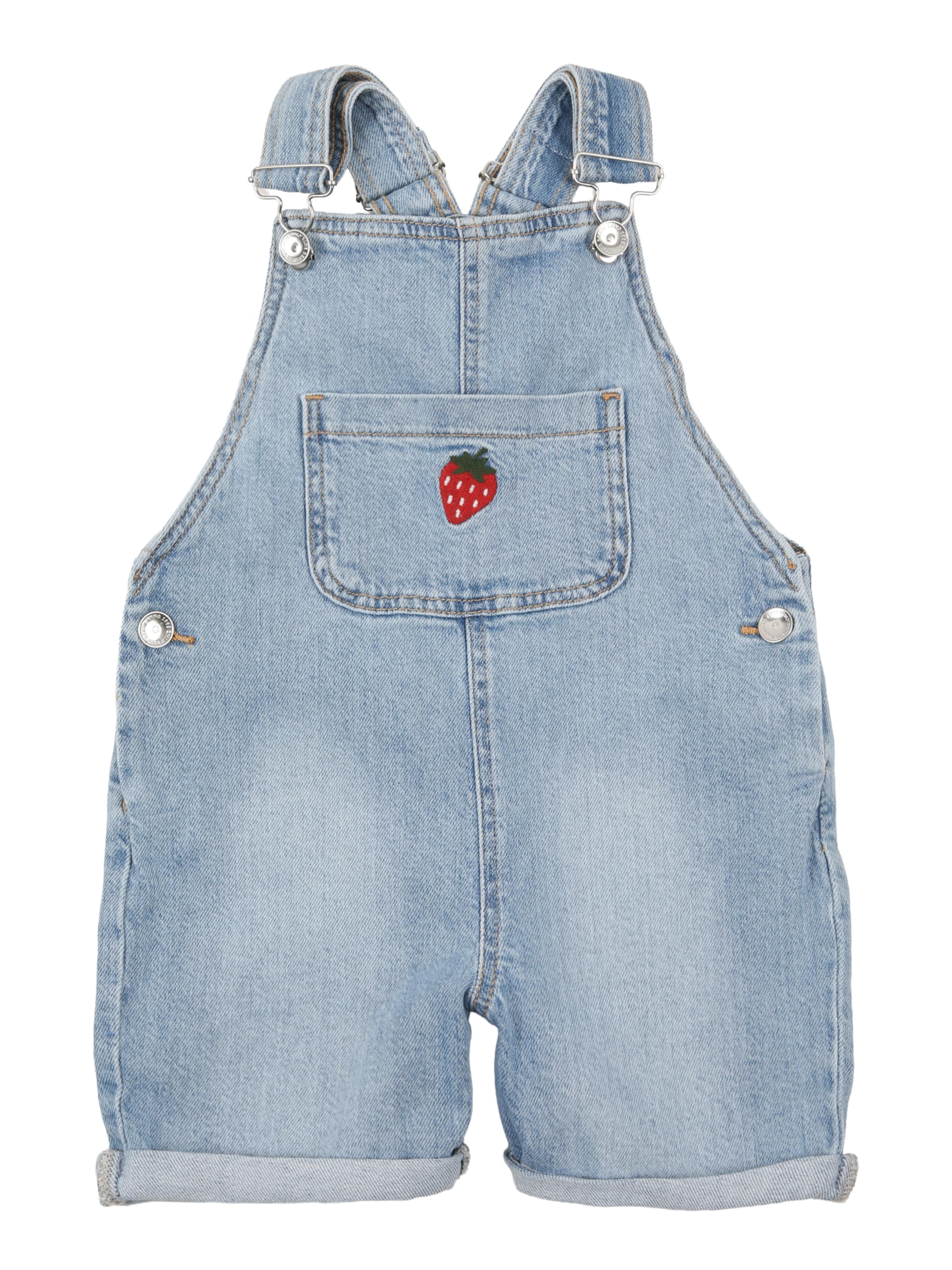 Only Mini Loose fit Dungarees in Blue: front