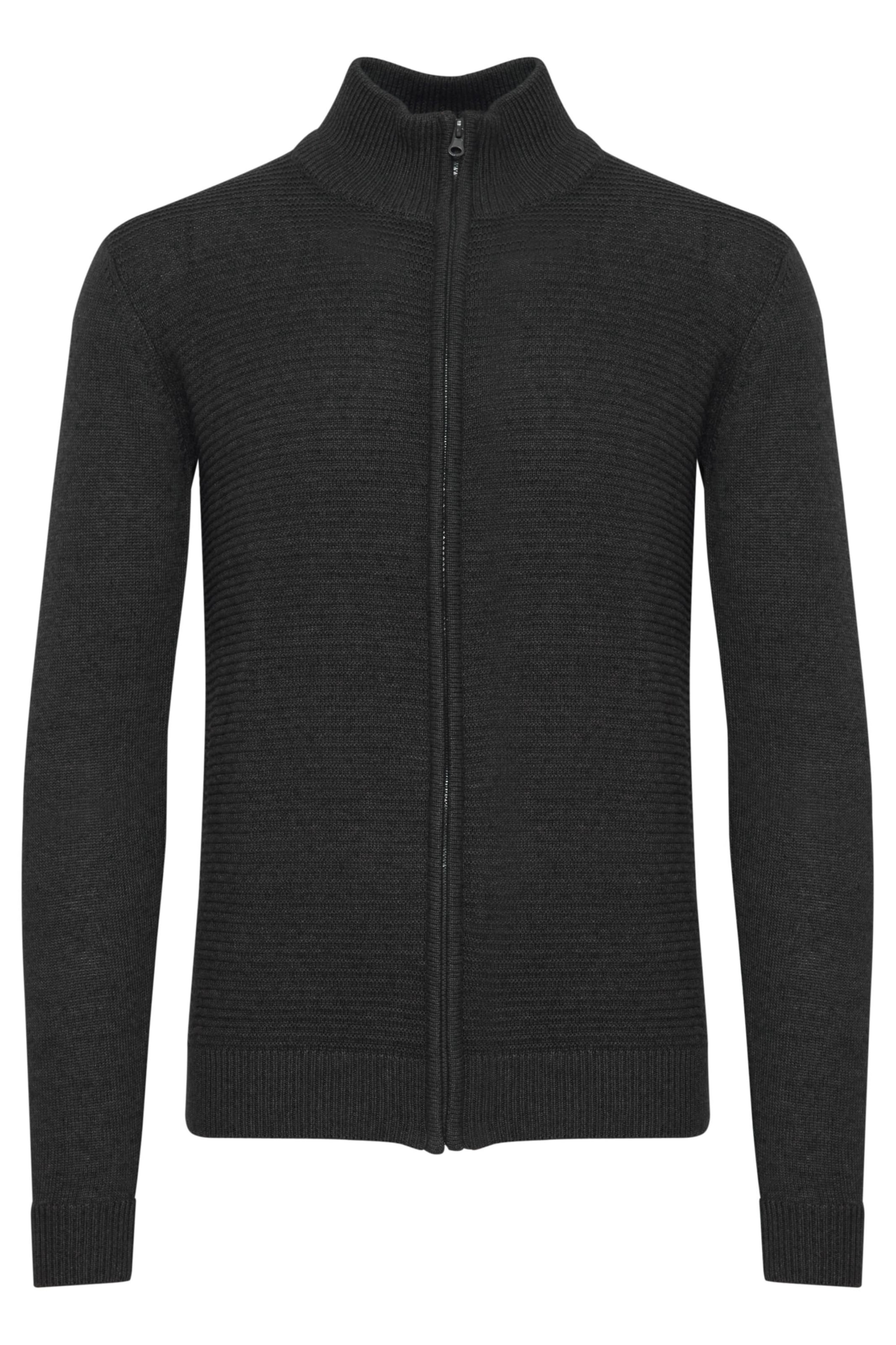 INDICODE JEANS Cardigan 'Rickert' in Grau: Vorderseite
