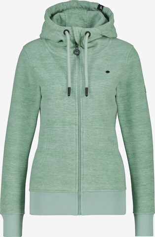 Alife and Kickin Sweat jacket 'Yasmin' in Green: front