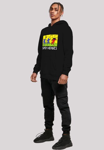 F4NT4STIC Sweatshirt 'Batman Pop Art' in Zwart