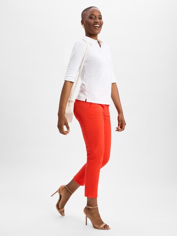 Regular Pantalon à plis 'Stella' Cambio en orange