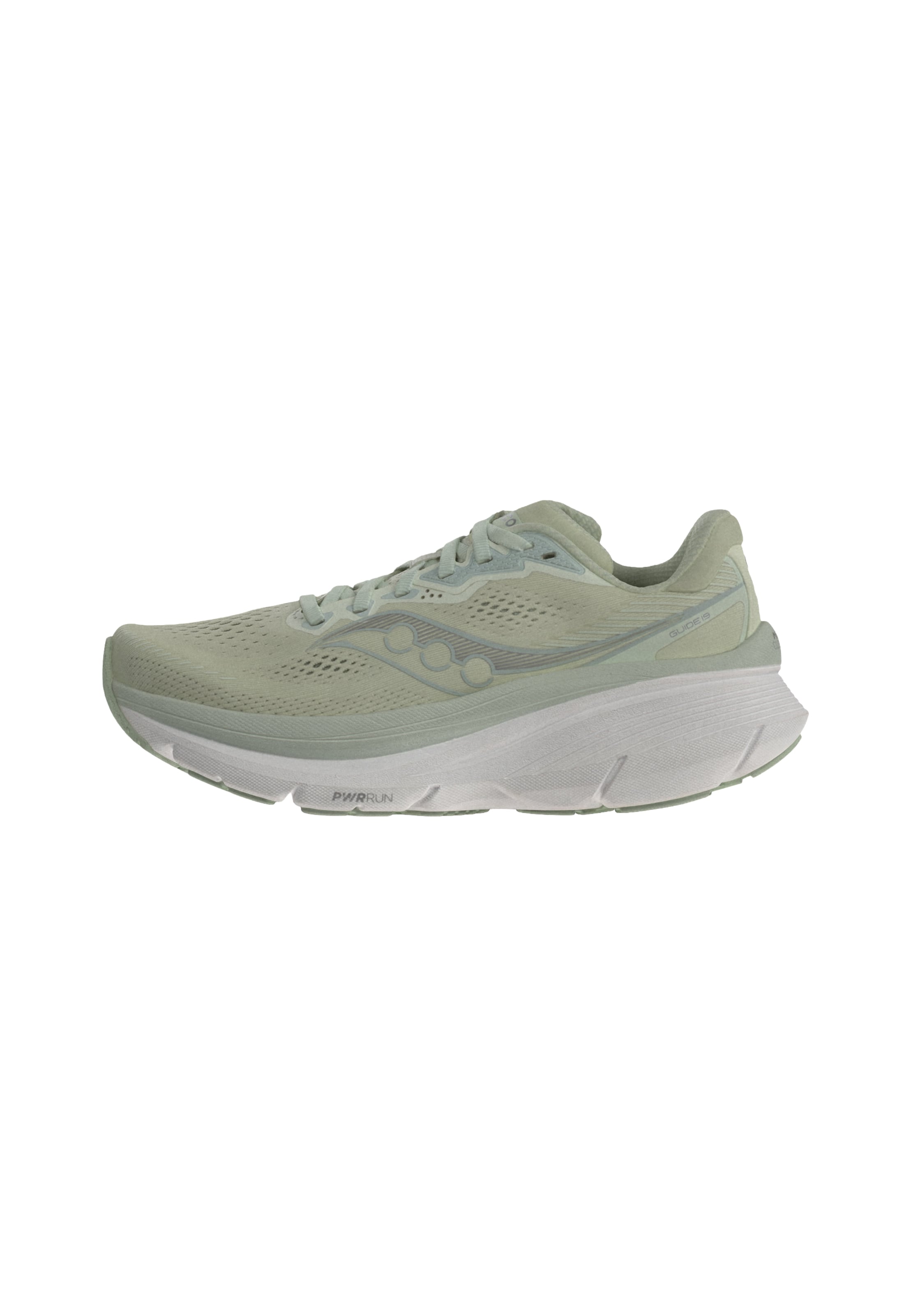 Chaussure de course 'GUIDE 19' saucony en vert : devant