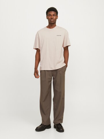 JACK & JONES Koszulka 'JJEBradley' w kolorze beżowy