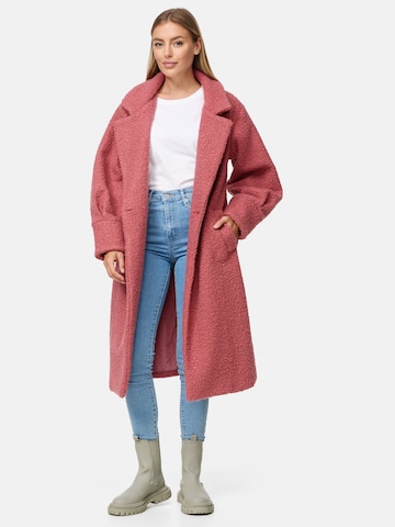 Threadbare Between-seasons coat 'Sunflower' in Pink