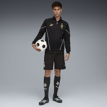 PUMA Sportsweatvest 'Borussia Mönchengladbach King Anthem' in Zwart