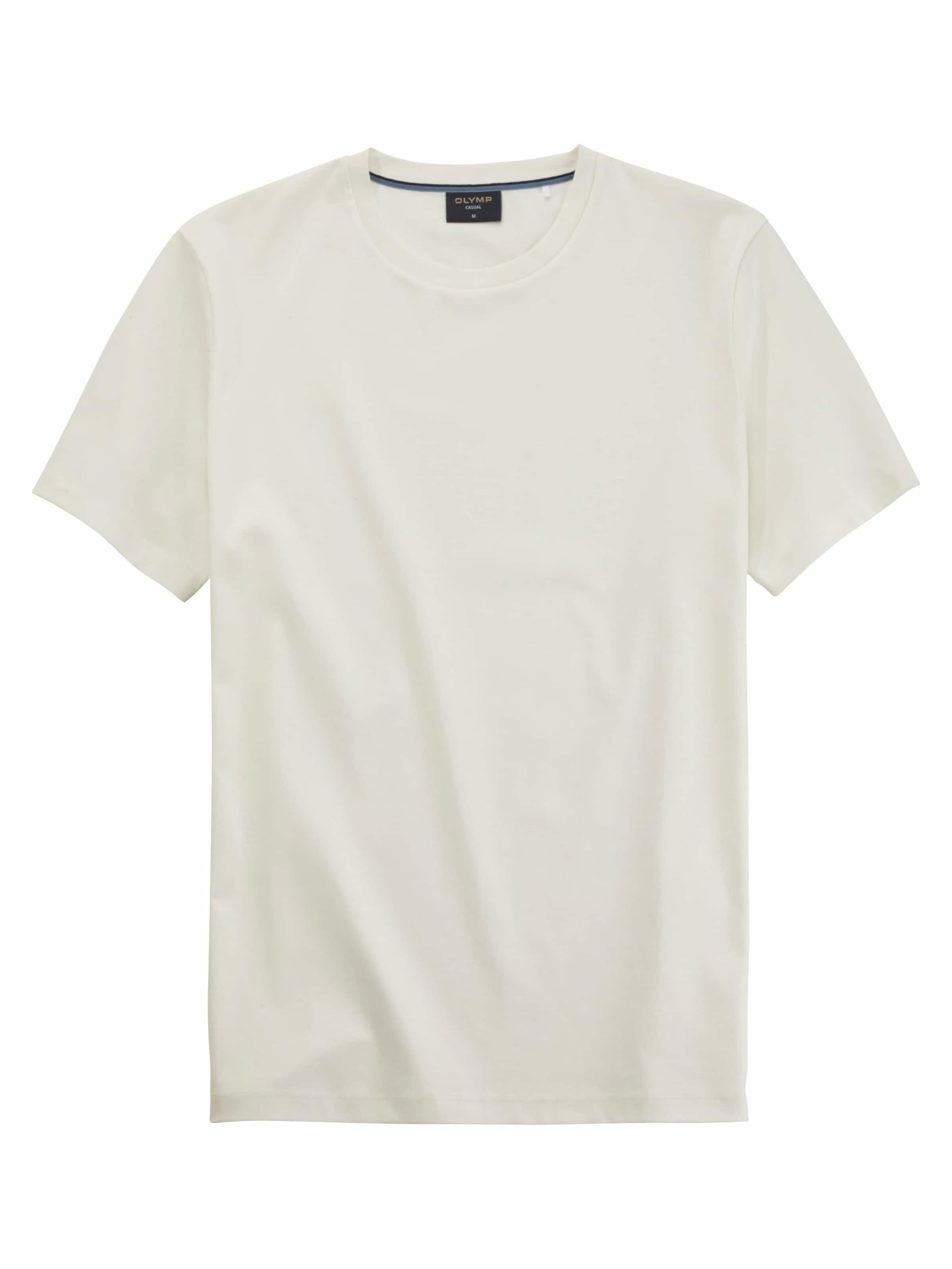 OLYMP Shirt in Beige: voorkant