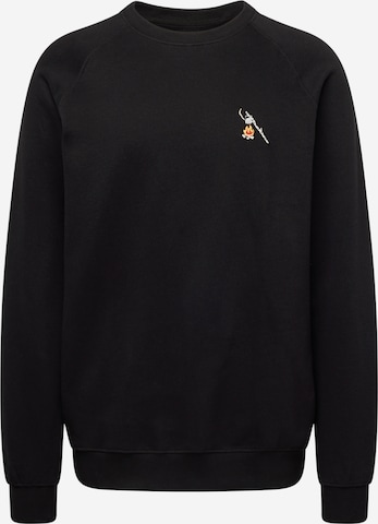 DEDICATED. Sweatshirt in Zwart: voorkant