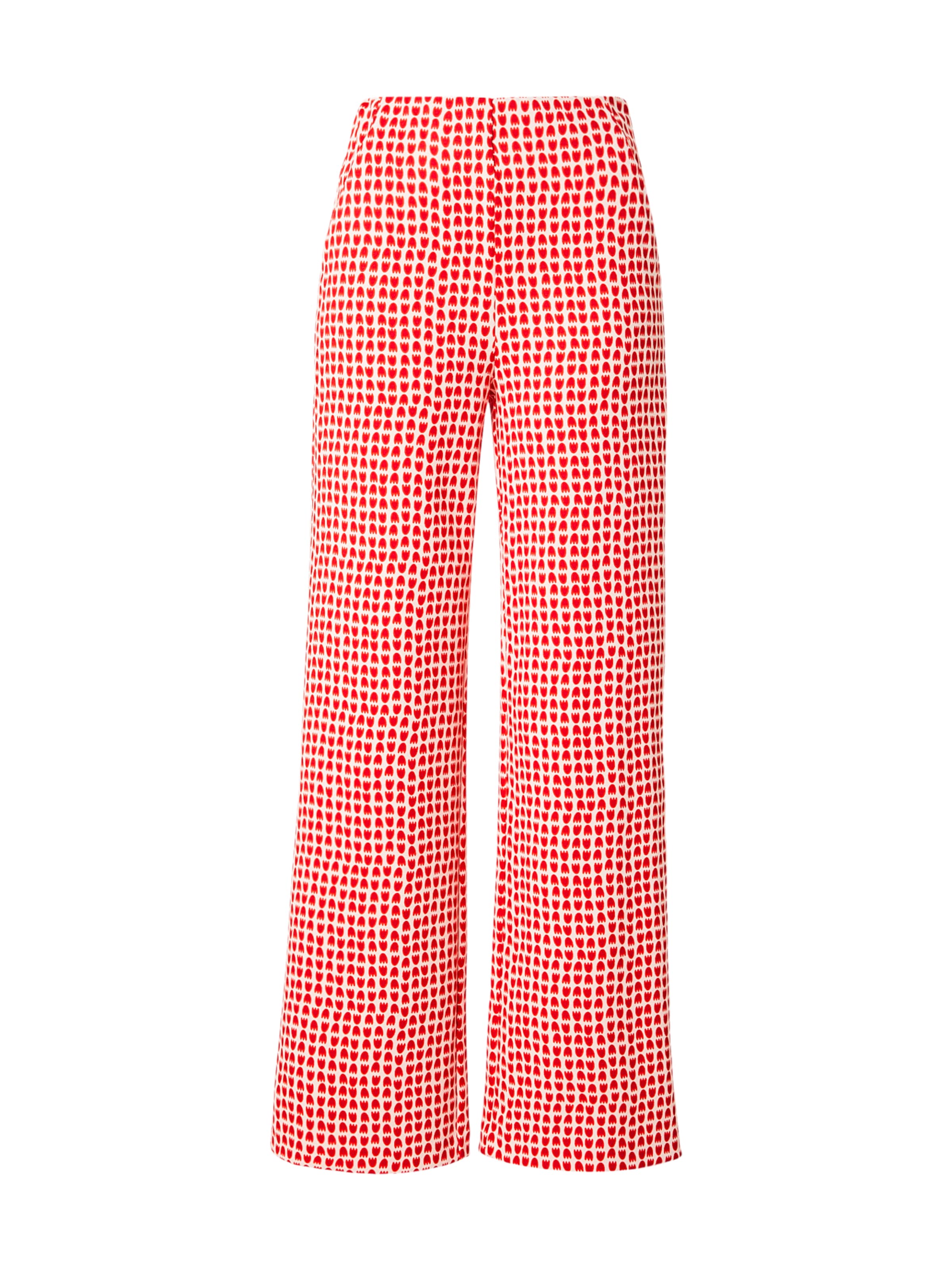 ICHI Regular Pants 'IHKATE' in Red: front