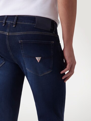 GUESS Skinny Guess Finnley Stretch Jeans in Blau