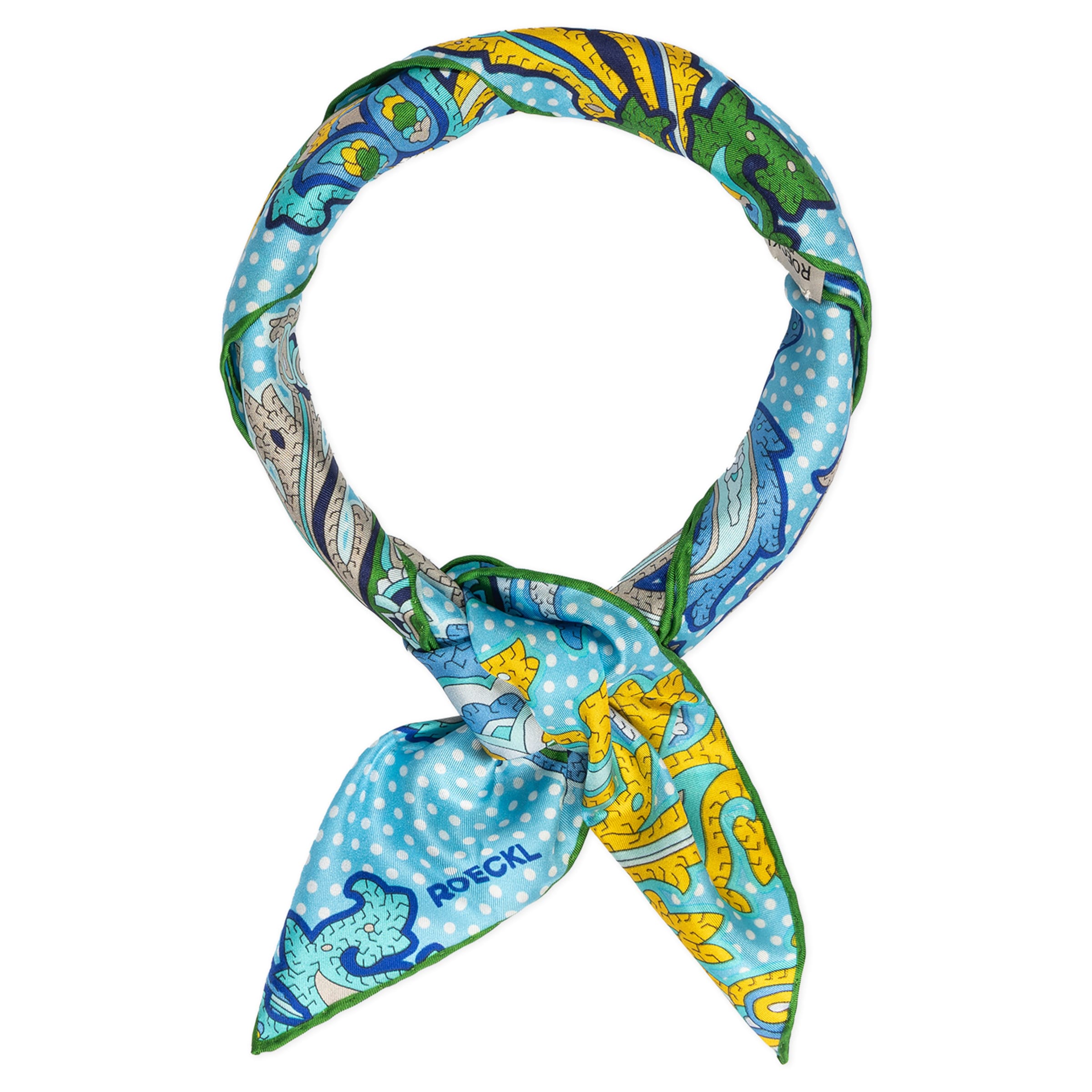 Foulard 'PAISLEY ILLUSION' di Roeckl in blu
