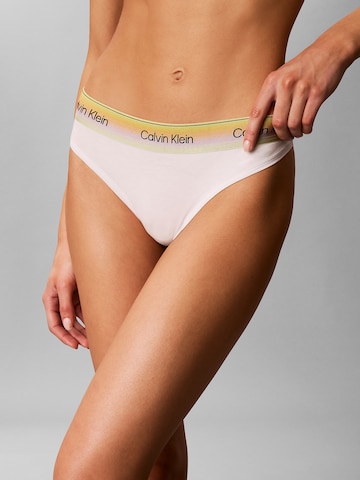 String 'Pride' Calvin Klein en blanc
