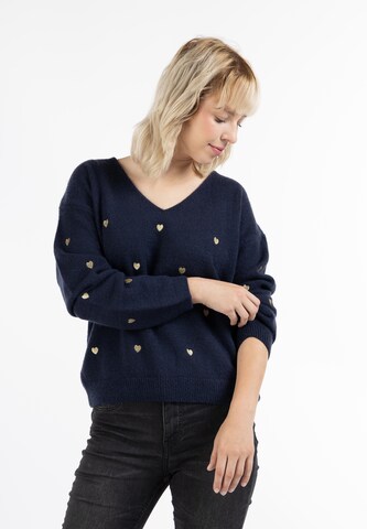 MYMO - Pullover 'Nolie' em azul: frente