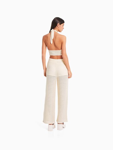 Bershka Gebreide top in Beige