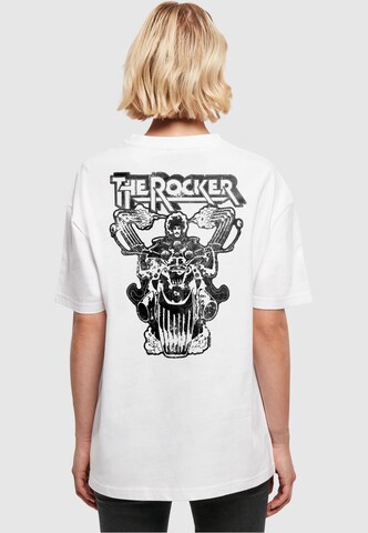 Maglia extra large 'Thin Lizzy - Rocker' di Merchcode in bianco: frontale