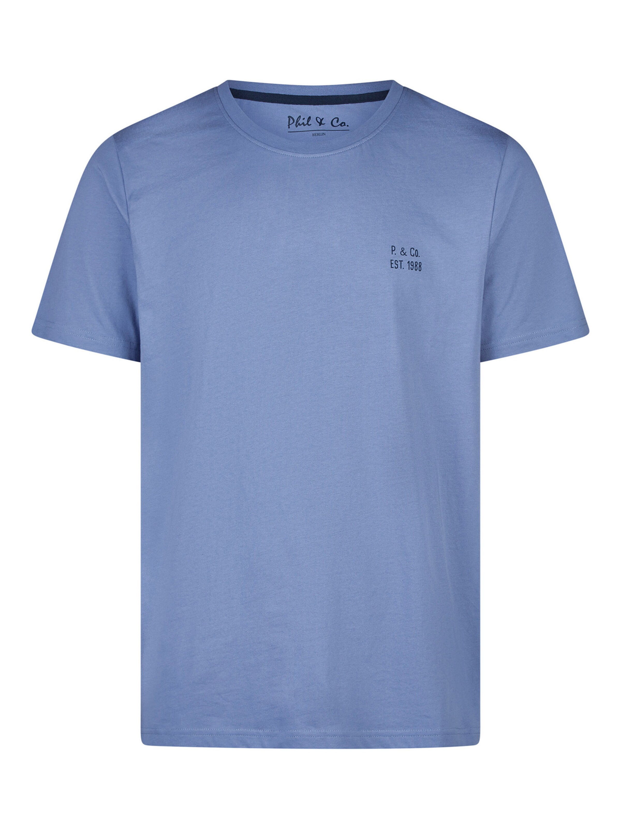 Phil & Co. Berlin Pajama short ' Classics ' in Blue