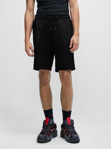 HUGO Red Loosefit Shorts 'Dolter' in Schwarz: predná strana