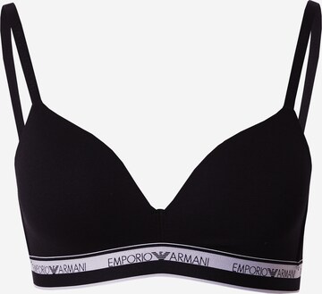 Triangle Soutien-gorge Emporio Armani en noir : devant