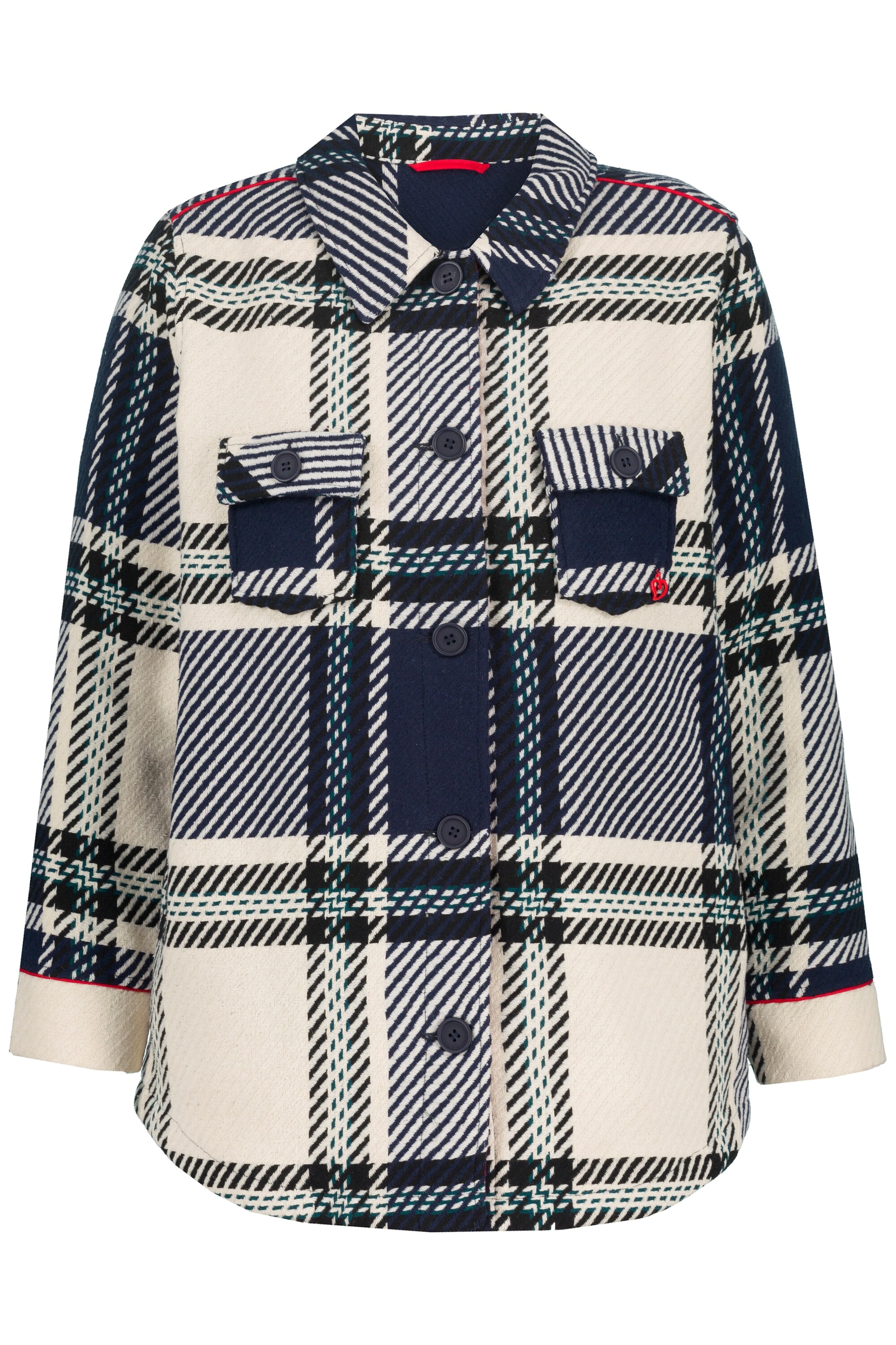 Ulla Popken Übergangsjacke in Beige: Vorderseite