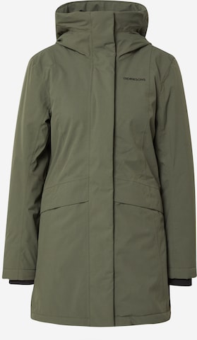 Didriksons Winter Coat 'Cajsa' in Green: front