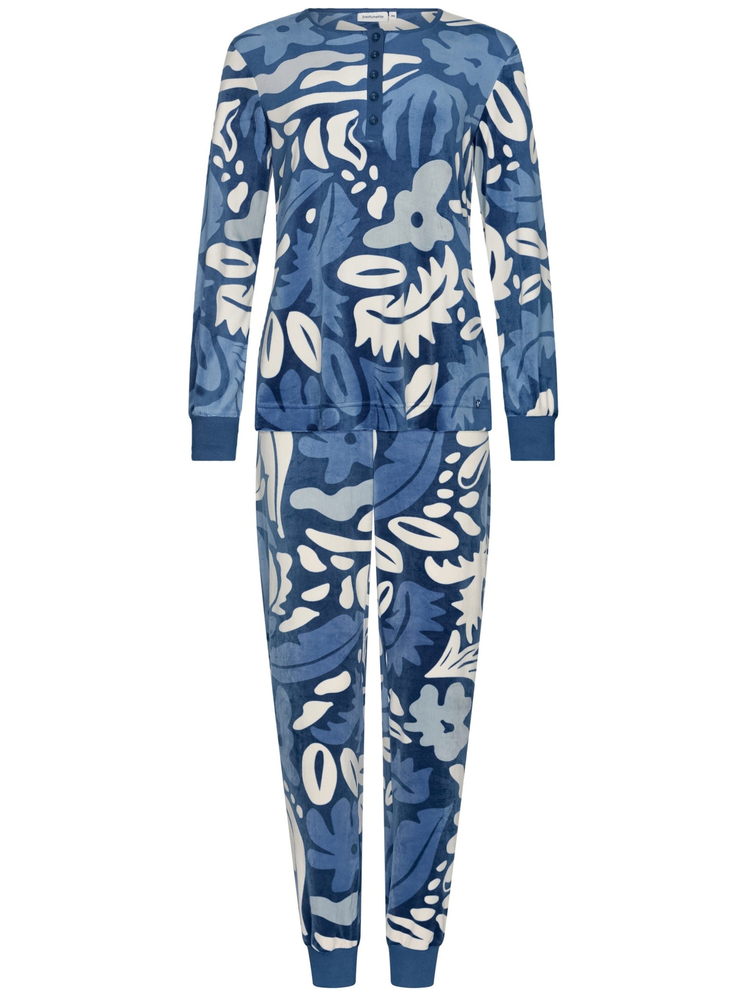 Pastunette Pyjama in Blauw: voorkant