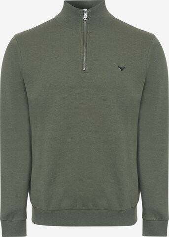 Sweat-shirt 'Patrick' Threadbare en vert : devant