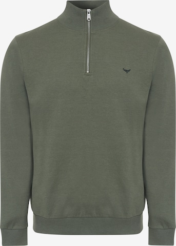 Threadbare Sweatshirt 'Patrick' in Green: front