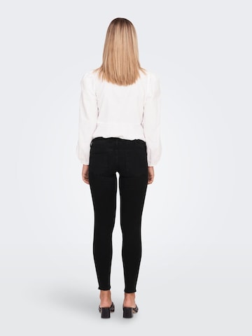 ONLY Skinny Jeans 'Coral' in Zwart