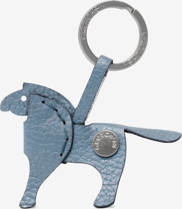 Gretchen Schlüsselanhänger 'Pony' in Blau: Vorderseite