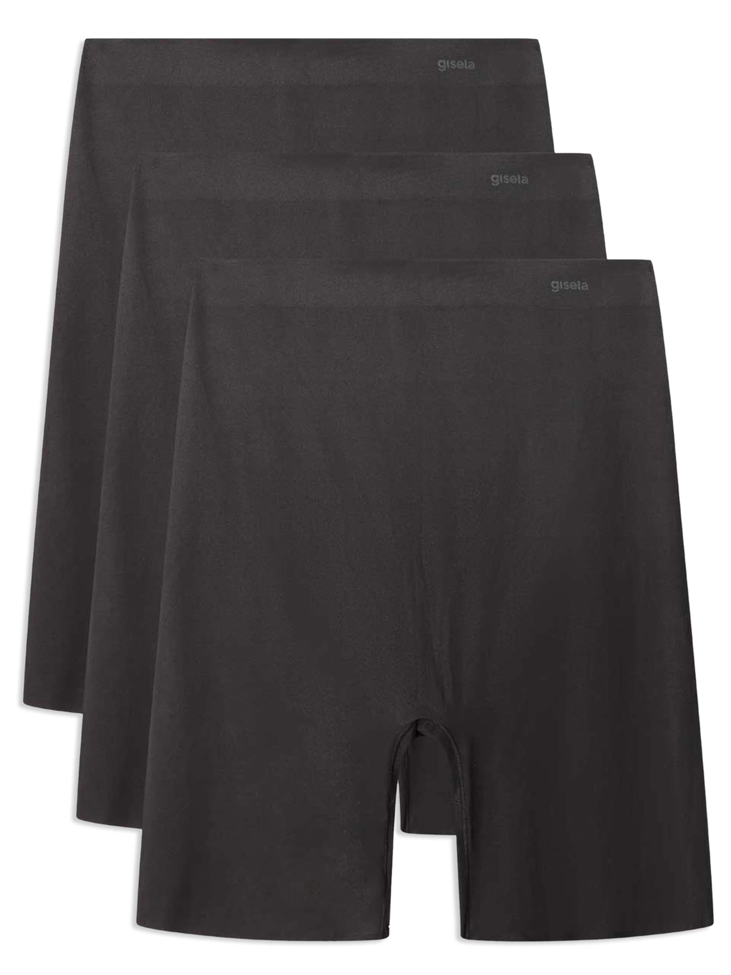 Pantaloni modellanti ' 3 PACK ' di Gisela in nero: frontale