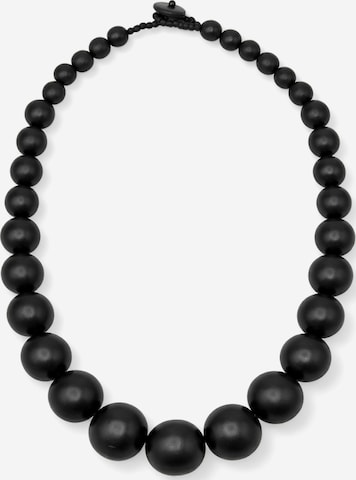 COLLEZIONE ALESSANDRO Necklace 'Aleika' in Black: front