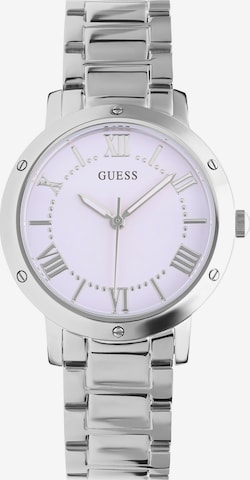 Montre à affichage analogique 'Design' GUESS en argent : devant