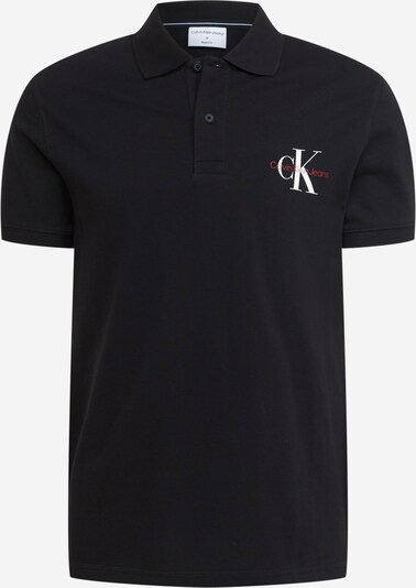 Calvin Klein Jeans Majica u crvena / crna / bijela, Pregled proizvoda