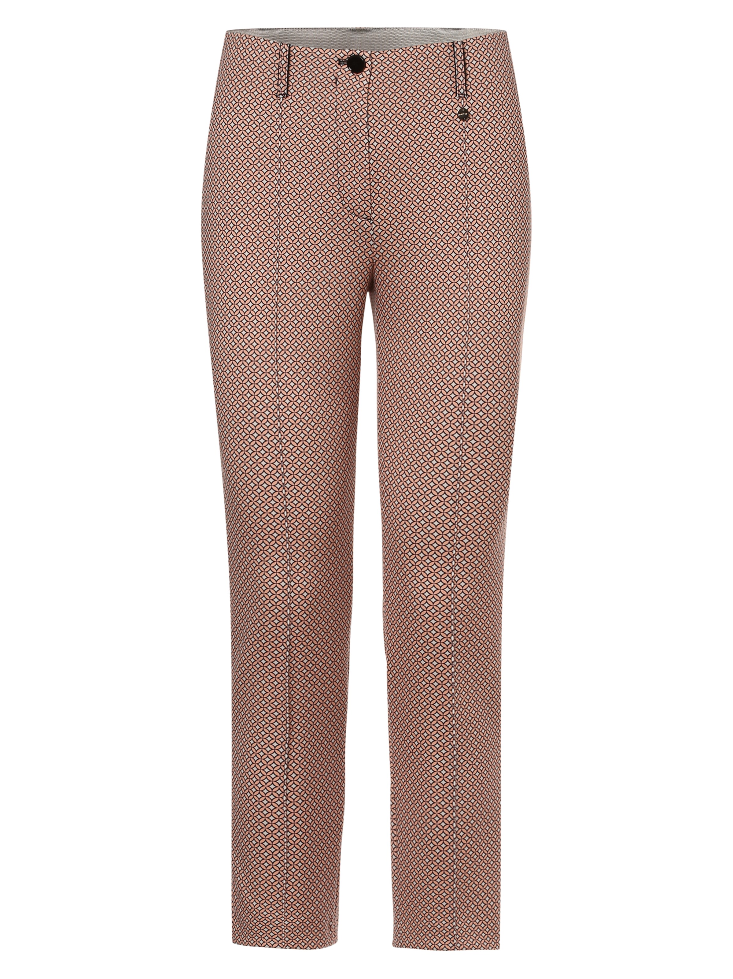 Marc Cain Regular Pleat-Front Pants in Orange: front