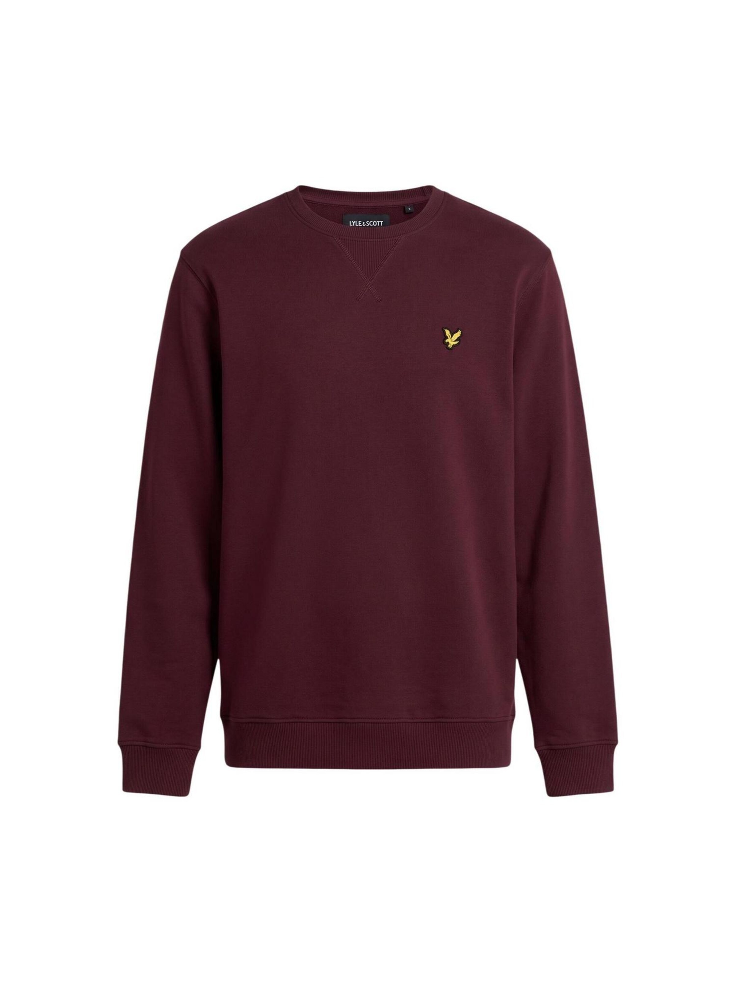 Lyle & Scott Sweatshirt 'Brushed Back Crew Neck Sweatsh ML1131V' i röd
