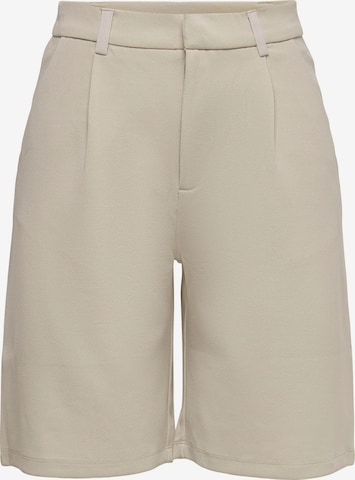 JDY Regular Pleat-Front Pants in Beige: front