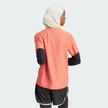 ADIDAS PERFORMANCE Functioneel shirt 'Own the Run' in Oranje
