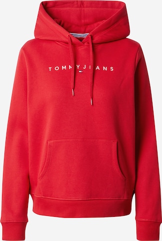 Tommy Jeans Суичър в червено: отпред