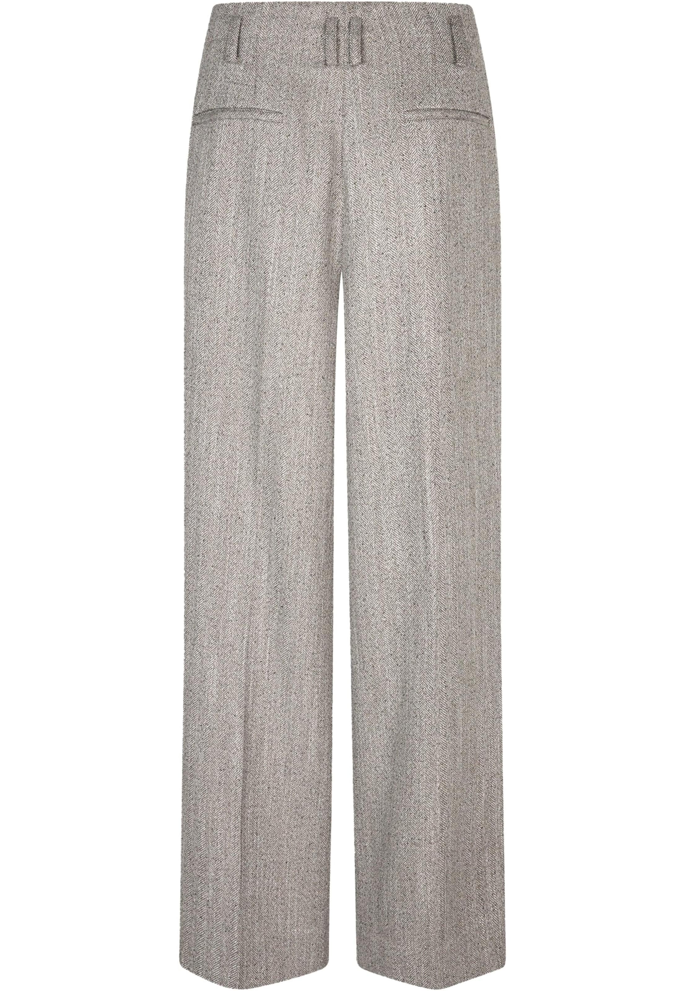 SECOND FEMALE Wide leg Pleat-Front Pants 'Jun' in Brown