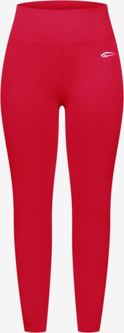 Smilodox Skinny Workout Pants 'Affectionate' in Red: front
