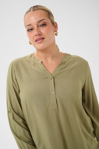KAFFE CURVE Bluse 'KCSida' in Grün