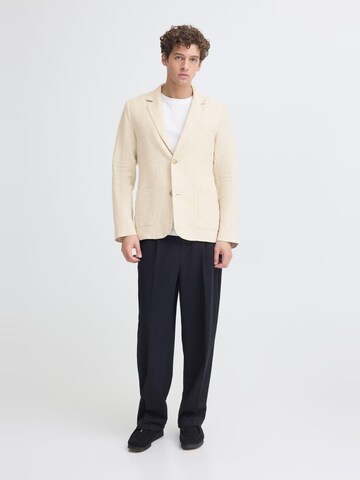 Casual Friday Regular fit Business-colbert ' CFTorup Linen ' in Beige