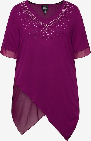 Chemisier Ulla Popken en violet : devant