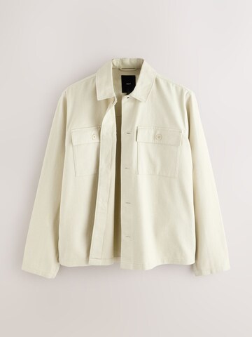 Next Regular fit Button Up Shirt in Beige