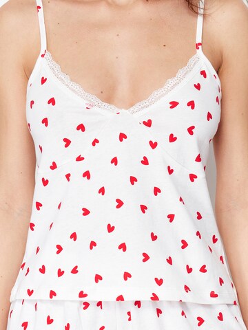 TrendyolKratke hlače za spavanje - bijela boja