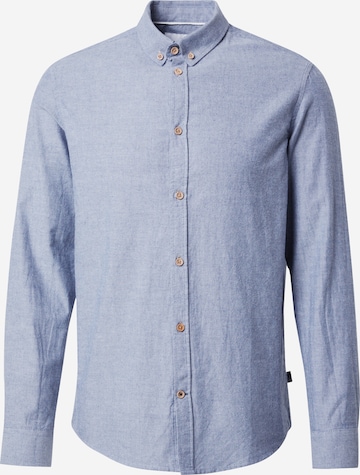 Chemise 'Johan Diego' Kronstadt en bleu : devant