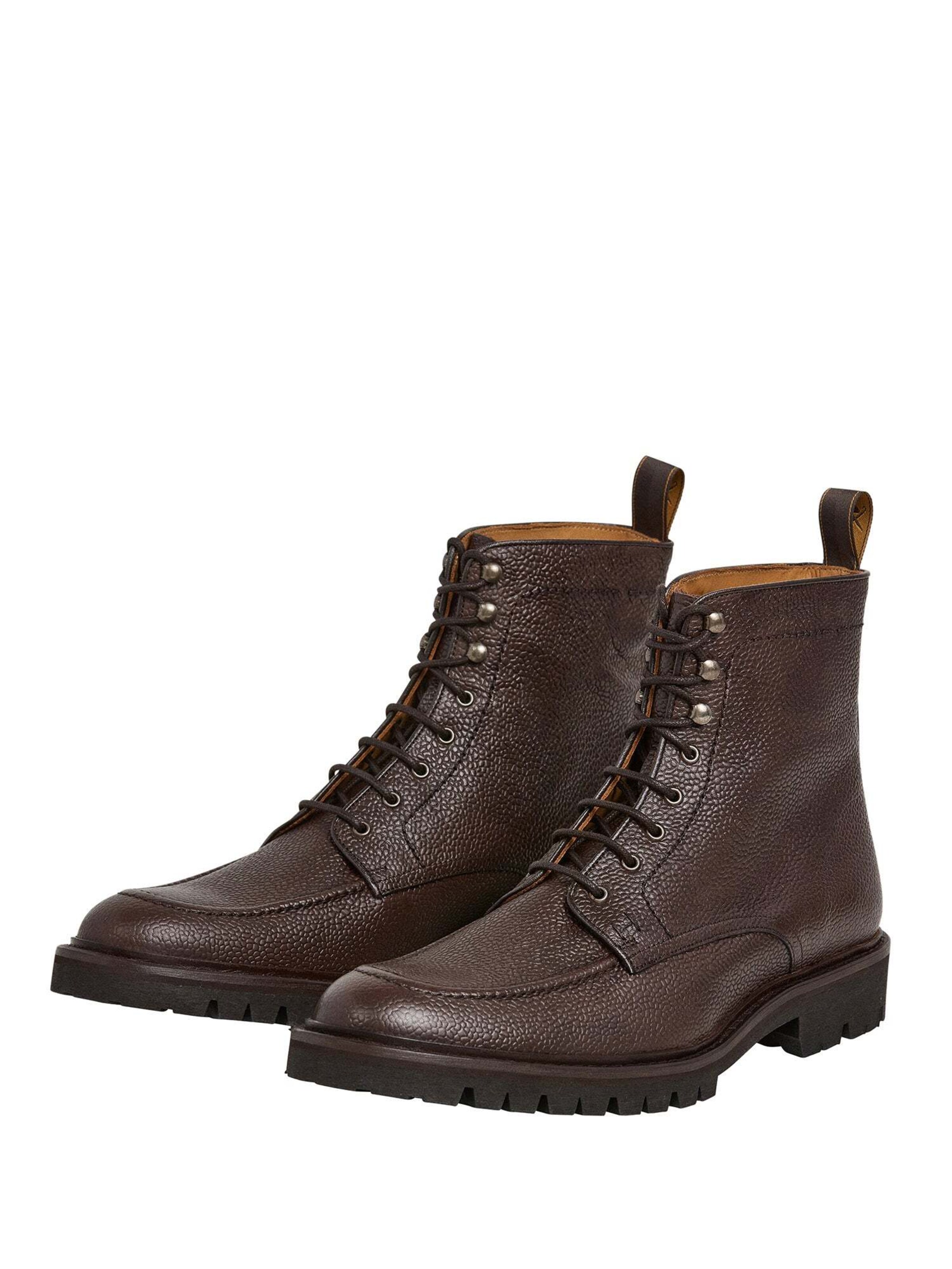 Hackett London Lace-Up Boots in Brown