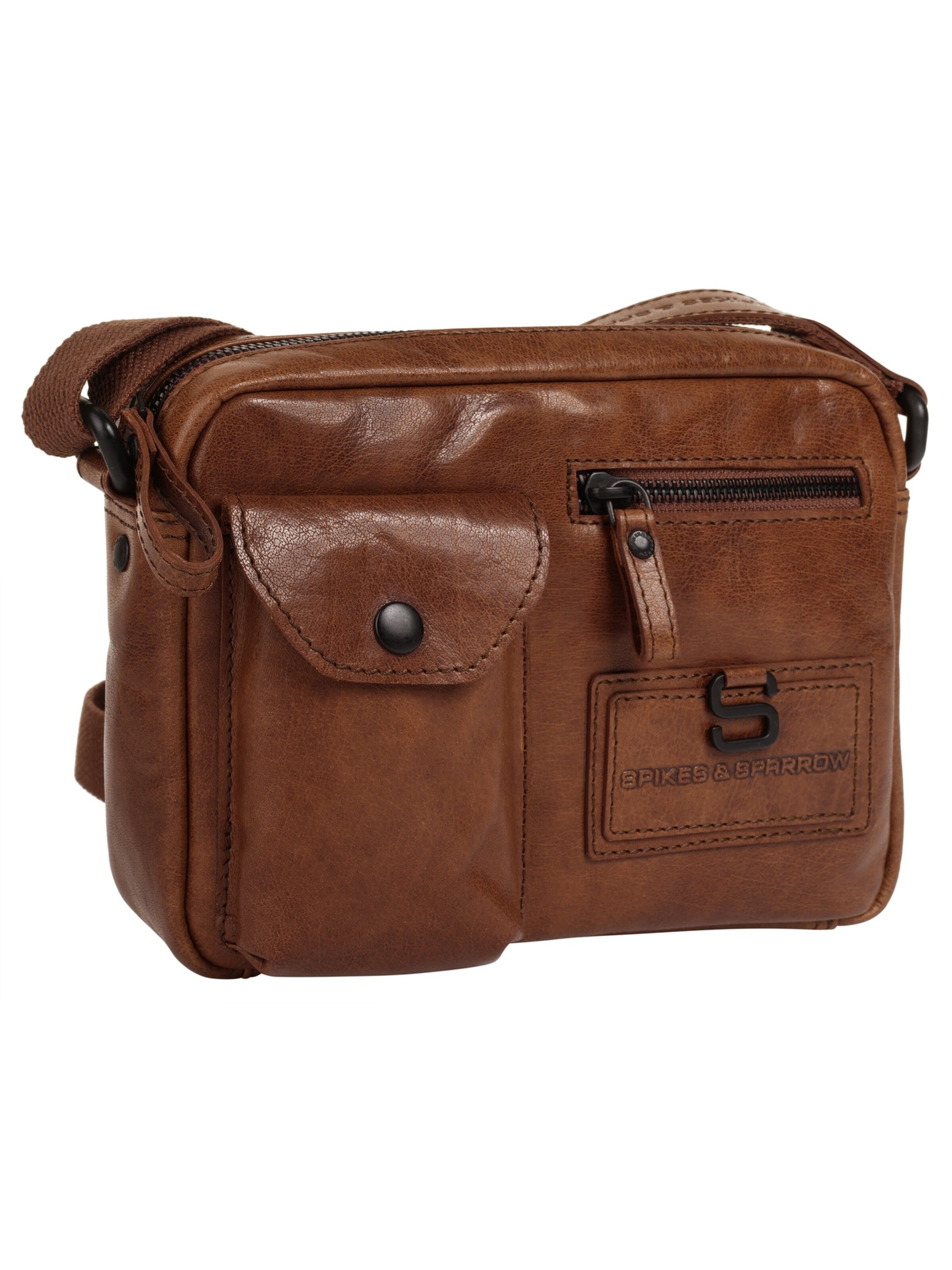 Spikes & Sparrow - Bolso de hombro 'CROSS BODY' en marrón