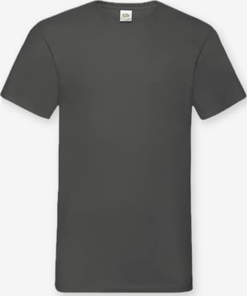 T-Shirt 'V-Neck T-shirt' FRUIT OF THE LOOM en gris : devant