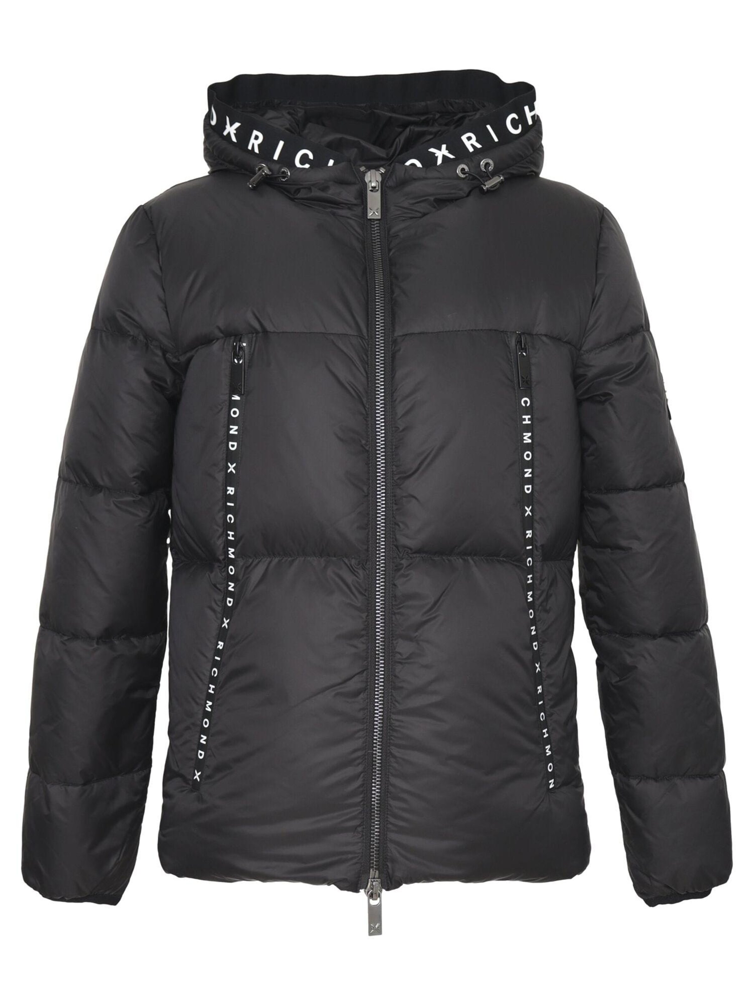 Cappotto invernale 'Lima' di John Richmond in nero: frontale